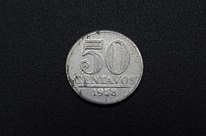 Detalhes do produto Moeda 50 Centavos 1958 (alumínio)